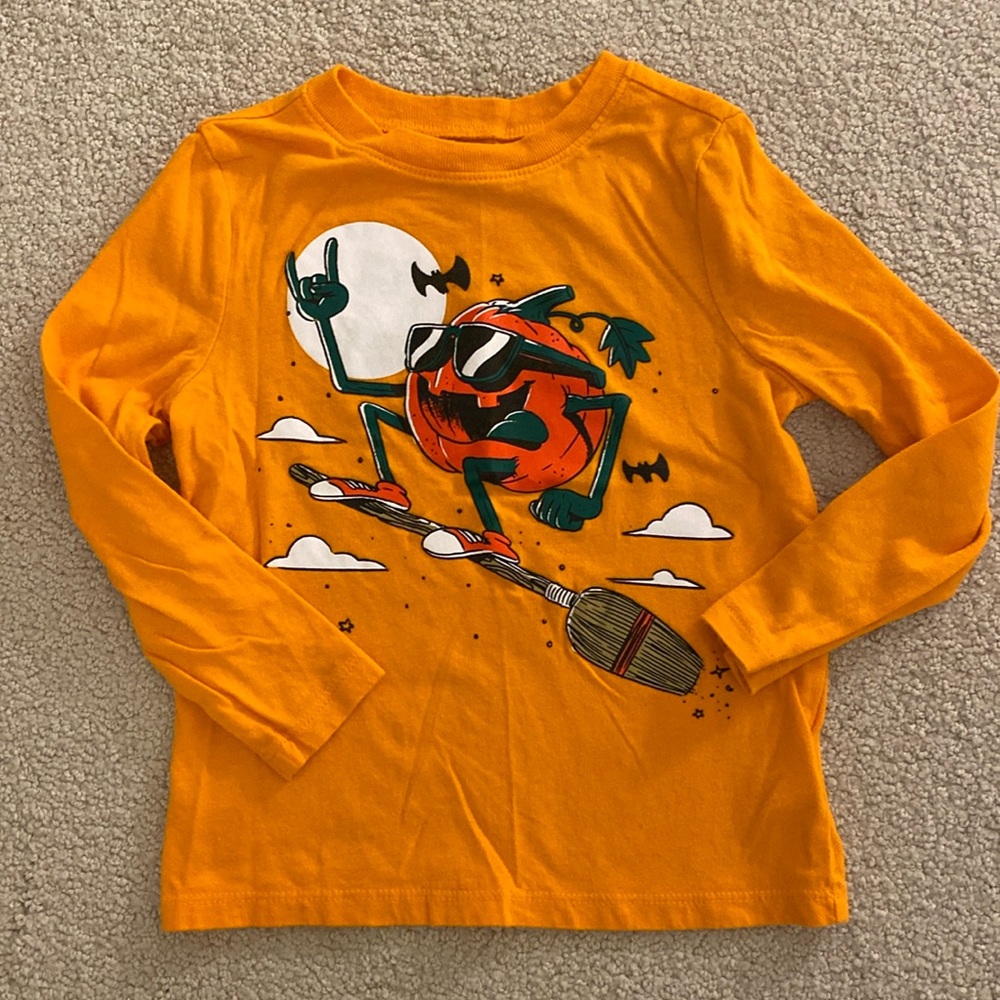 Old Navy Pumpkin Halloween Shirt 4T